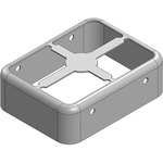 26.3 x 19.8 x 8.1mm Two-piece Drawn-Seamless RF Shield/EMI Shield FRAME (Nickel-Silver)