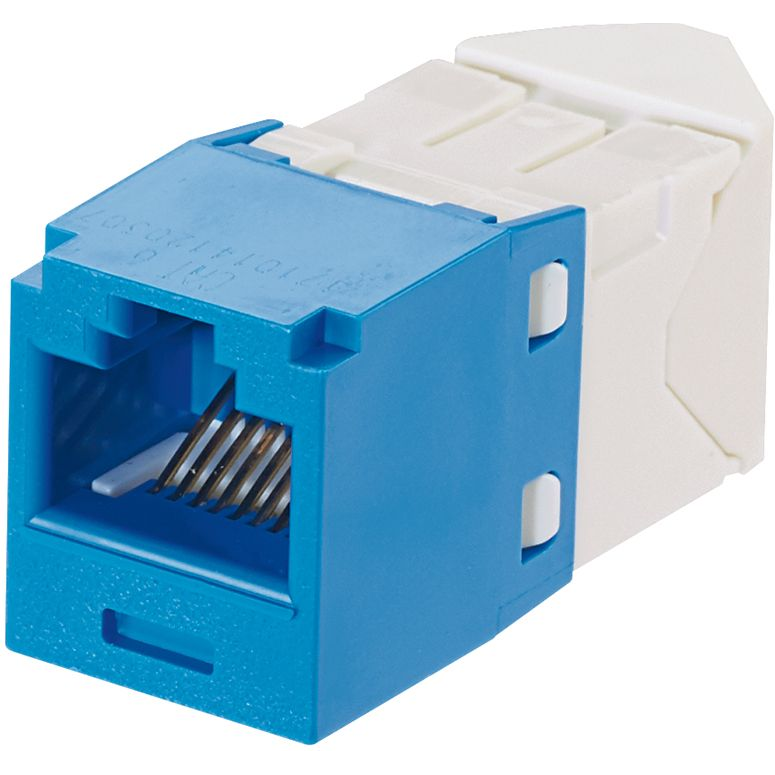 Panduit-CJLR688TGBU-24 Telecomunicaciones y teléfono del conector Conn RJ-45 F 8 POS IDT Cable Mount 8 Terminal 1 Port Mini-Com® Cat 6 Bulk
