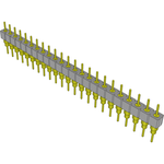 Conn Unshrouded Header HDR 23 POS 2.54mm Solder ST Top Entry Thru-Hole Tube