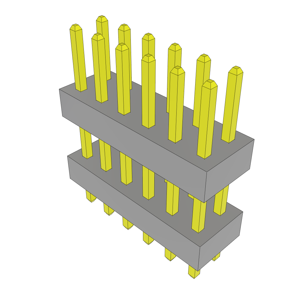 Samtec-TW-06-03-L-D-285-085 Steckverbinderleisten und Leiterplattenbuchsen Conn Board Stacker HDR 12 POS 2mm Solder ST Top Entry Thru-Hole Bulk