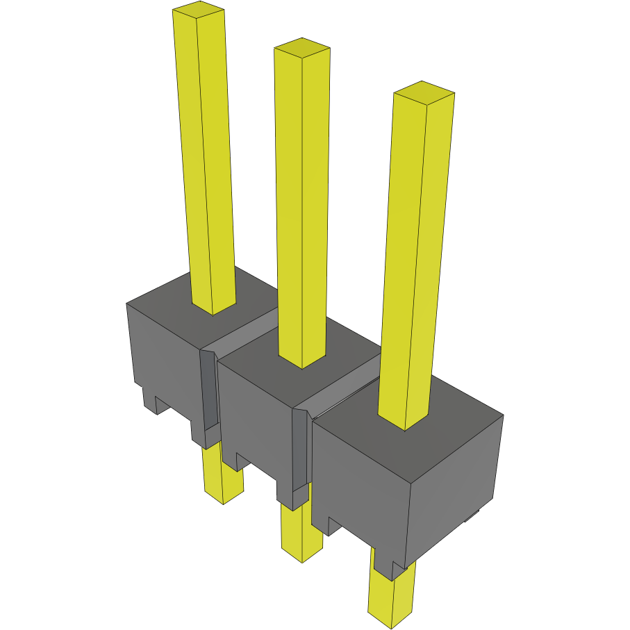 Samtec-MTSW-103-23-T-S-240 Steckverbinderleisten und Leiterplattenbuchsen Conn Unshrouded Header HDR 3 POS 2.54mm Solder ST Top Entry Thru-Hole Bulk