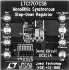 Analog Devices-DC257A Energiemanagement, Entwicklungsplatinen und -kits LTC1707CS8, 350kHz Constant Frequency Step Down Regulator, 1 or 2 Li-Ion or 2 to 6 NiCd Cell Input, 600mA Output