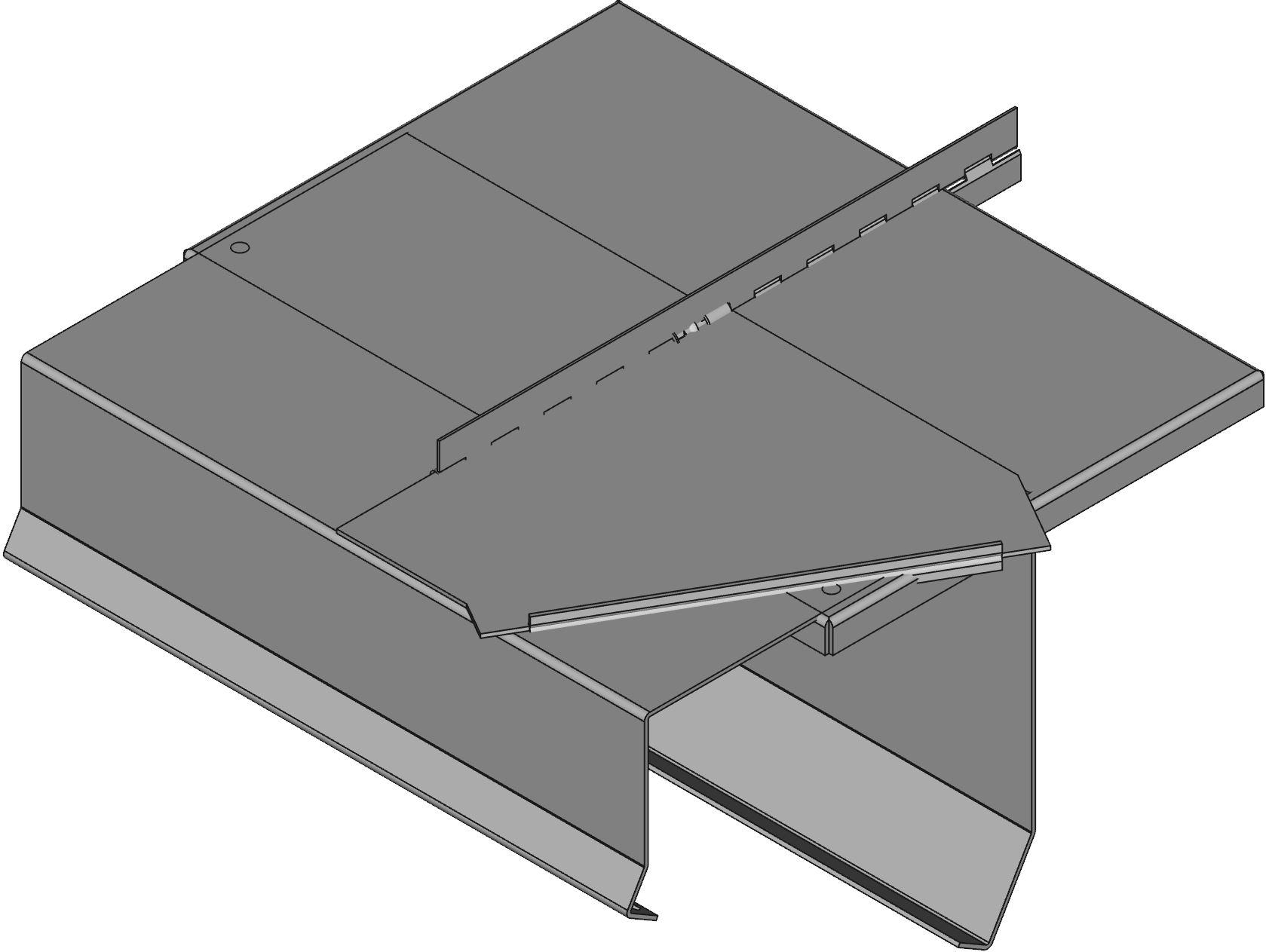 Hammond Manufacturing-1488EH7 Kästen, Gehäuse und Gestelle Gray Steel Surface Mount Consolet Enclosure