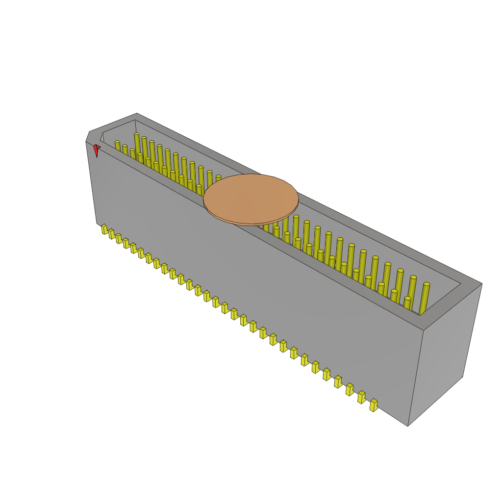 Samtec-TEMS-130-02-04.0-H-D-A-K-FR Steckverbinderleisten und Leiterplattenbuchsen Conn Shrouded Header (4 Sides) HDR 60 POS 0.8mm Solder ST SMD T/R