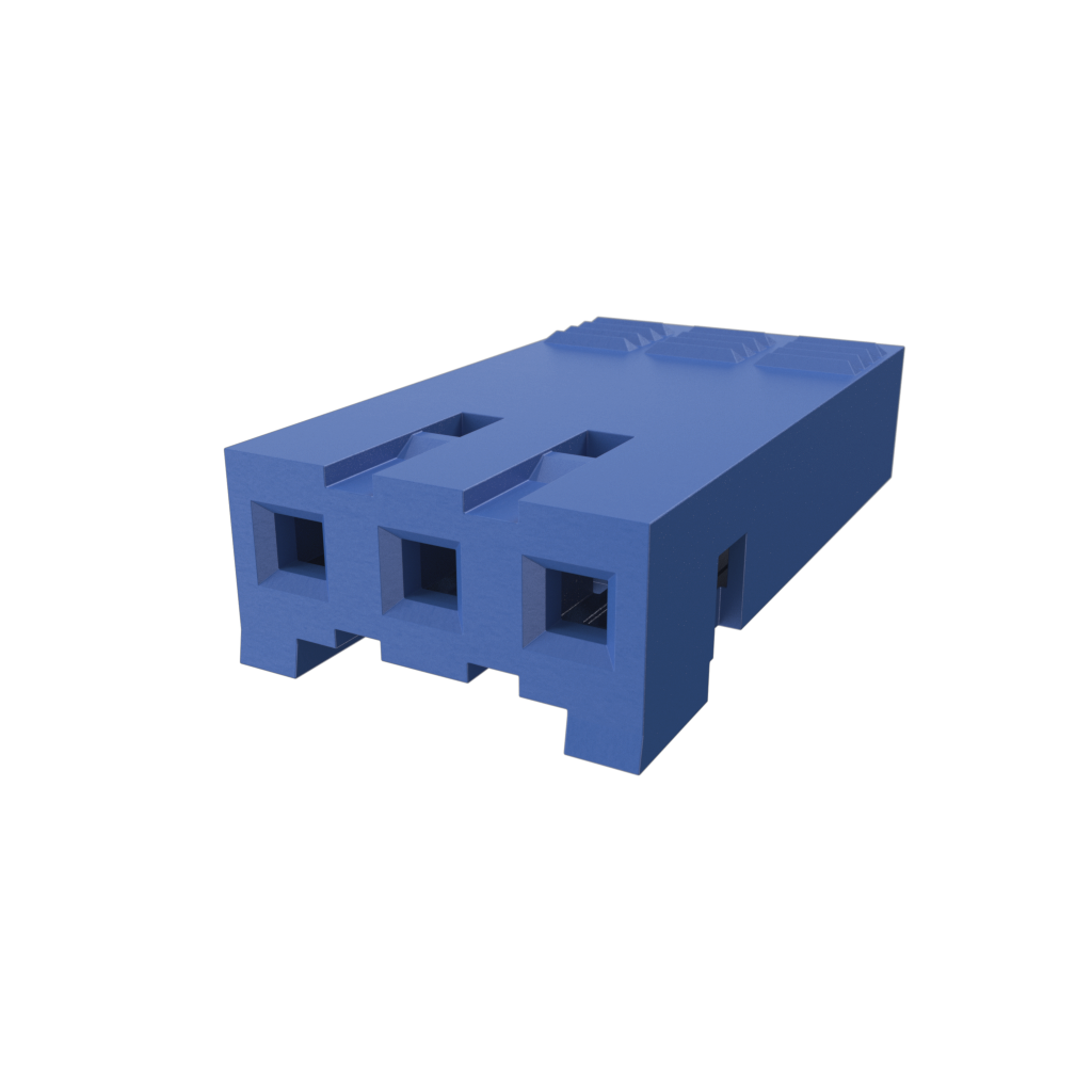 Amphenol Communications Solutions-65240-003LF Einzeladersteckverbinder, Gehäuse Dubox® 2.54mm Pitch, Board to Board Connector, Crimp-to-Wire Housing, Single Row