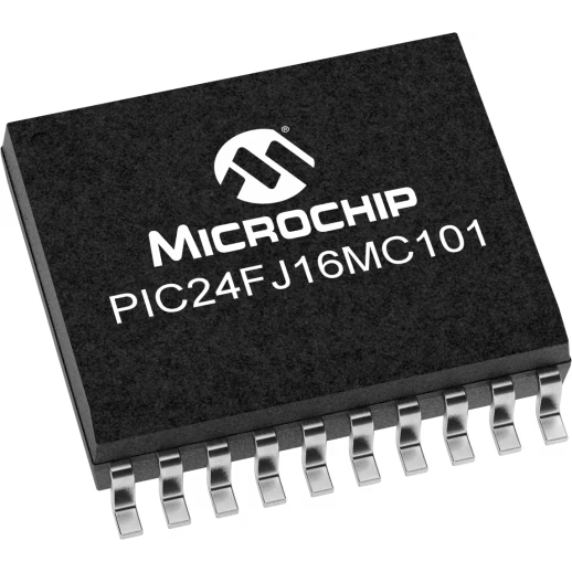 Microchip Technology-PIC24FJ16MC101T-I/SO Microcontrollers - MCUs MCU 16-bit PIC RISC 16KB Flash 3.3V 20-Pin SOIC W T/R