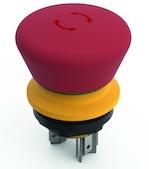 RAFI GmbH & Co. KG-1.15.213.014/0000 Switch Emergency Stop Emergency stop pushbutton, gold contacts, illuminable, 2 NC, transparent lens, reset by rotation