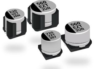 Panasonic-EEH-ZT1E331UV Aluminium-Polymer-Kondensator Cap Aluminum Polymer Hybrid 330uF 25VDC 20%( 8 X 10.5mm) SMD 0.022 Ohm 2.9A 4000h 135°C T/R Automotive AEC-Q200