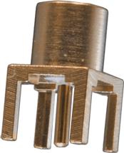 Cinch Connectivity Solutions-133-3701-201 Connector RF Conn MCX 0Hz to 6GHz 50Ohm Solder ST Thru-Hole RCP Gold