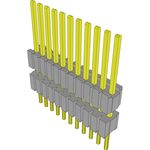 Conn Board Stacker HDR 11 POS 1.27mm Solder ST Thru-Hole Tube