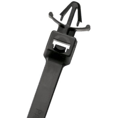 Panduit-PLWP1.5I-D30 Sujetacables Cable Ties, Locking Wing Push Mount Heat Stabilized Nylon 6/6 Black 32mm 178N
