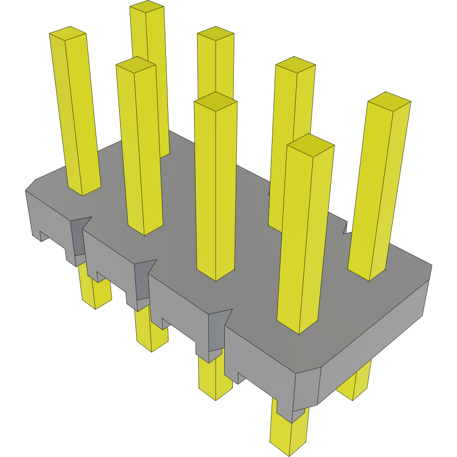 Samtec-SLW-104-01-L-D Steckverbinderleisten und Leiterplattenbuchsen Conn Socket Strip SKT 8 POS 2.54mm Solder ST Thru-Hole Bulk