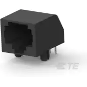 TE Connectivity-5555164-1 Connector Telephone and Telecom Conn RJ-45 F 8 POS 1.27mm Solder RA Thru-Hole 8 Terminal 1 Port Cat 3 Box/Tray