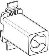 KYOCERA AVX Components Corporation-009296001503906 Steckverbinderleisten und Leiterplattenbuchsen Conn Wire to Board F 1 POS Solder ST SMD T/R