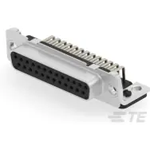 Conn D-Sub SKT 25 POS 1.38mm Solder RA Thru-Hole 25 Terminal 1 Port Tray
