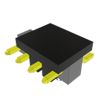 Conn Unshrouded Header HDR 4 POS 2.54mm Solder RA Side Entry SMD T/R