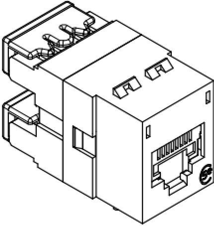 Molex-18197-0103 Connector Telephone and Telecom Conn Modular Jack RCP 8 POS 2.5mm IDT RA Cable Mount 8 Terminal 1 Port Cat 5e Bag