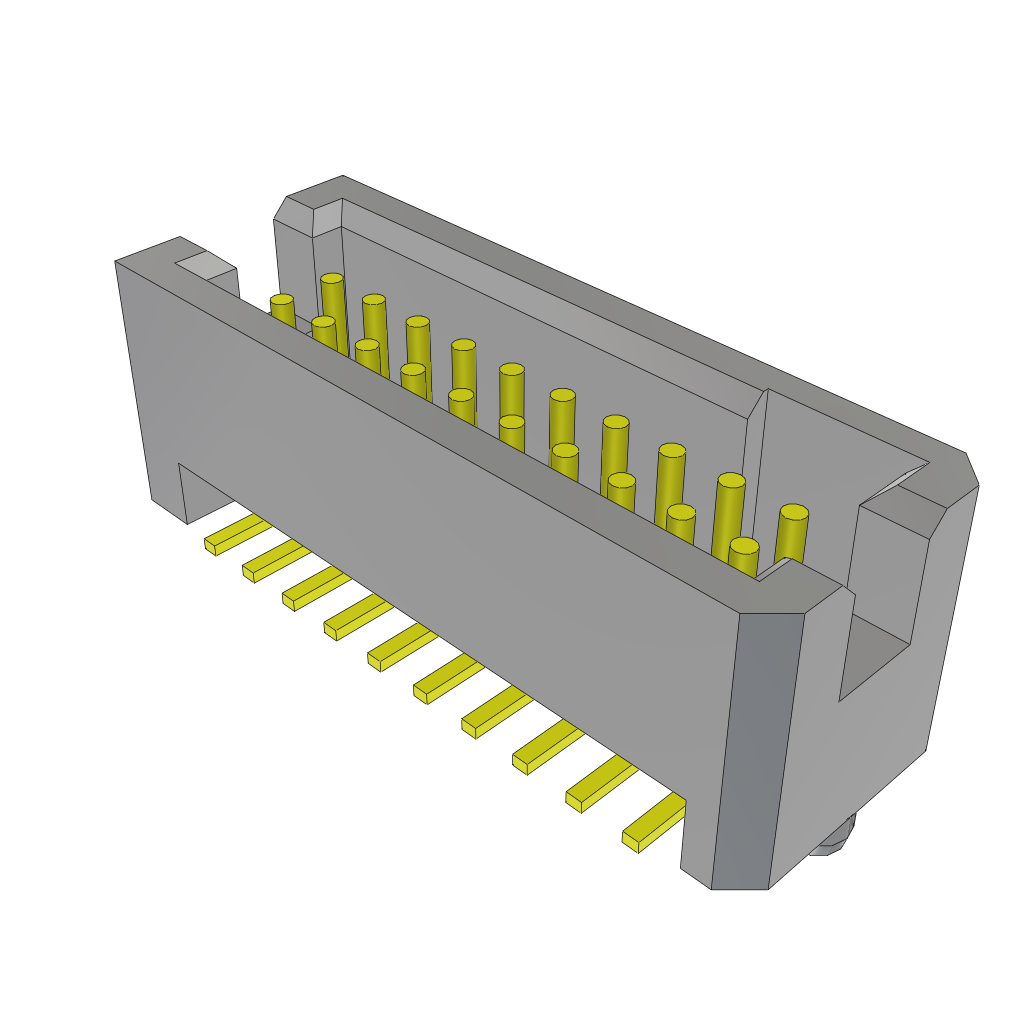 Samtec-TFM-110-02-L-D-A-TR Connector Headers and PCB Receptacles Conn Shrouded Header (4 Sides) HDR 20 POS 1.27mm Solder ST Top Entry SMD TIGER EYE™ T/R