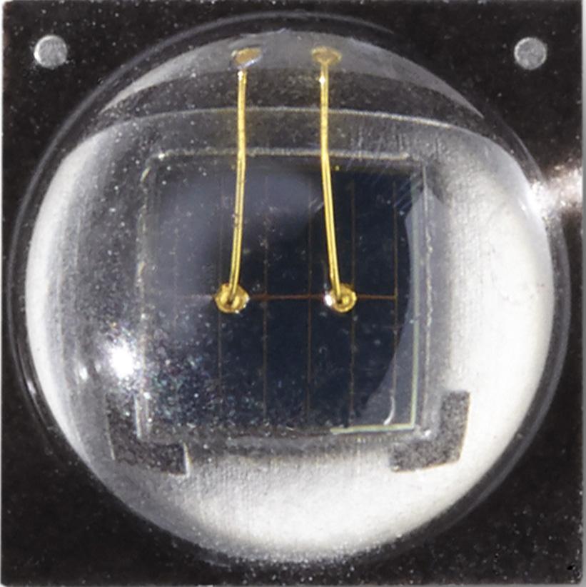 Bridgelux-BXIR-85090BA-1100 Infrared Emitters Infrared Emitter 850nm 500mW/sr Circular Top Mount 2-Pin SMD EP T/R