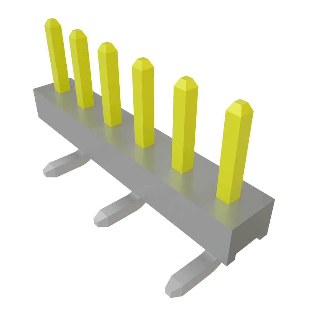 Samtec-TMM-106-01-L-S-SM Steckverbinderleisten und Leiterplattenbuchsen Conn Unshrouded Header HDR 6 POS 2mm Solder ST Top Entry SMD Tube