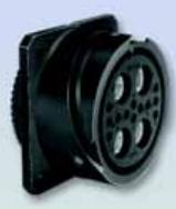 Amphenol-ACC00E24-66P-003-LC Connector Circular Conn Circular PIN 7 POS Crimp ST Wall Mount 7 Terminal 1 Port