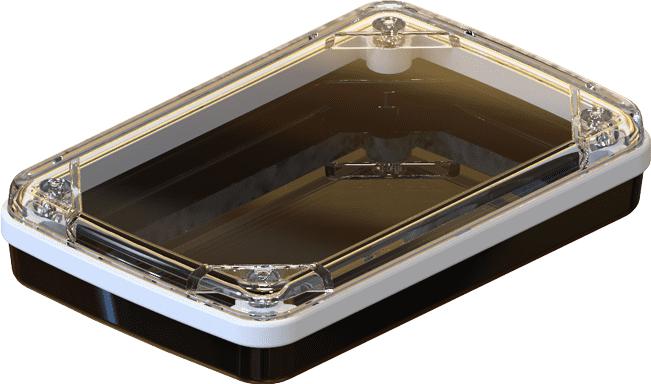 Serpac Electronic Enclosures-CX63D-CLBK-A-WH Kästen, Gehäuse und Gestelle Black Polycarbonate Waterproof Pocket Enclosure with White Seal <h4><strong>CALIFORNIA PROPOSITION</strong> ⚠️<strong>65 WARNING</strong>⚠️</h4>