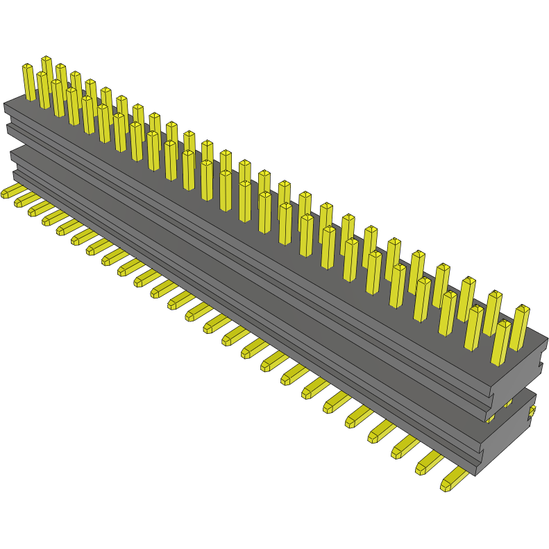 Samtec-MW-25-03-G-D-166-065 Steckverbinderleisten und Leiterplattenbuchsen Conn Board Stacker HDR 50 POS 1mm Solder ST Top Entry SMD FLEX STACK Tube