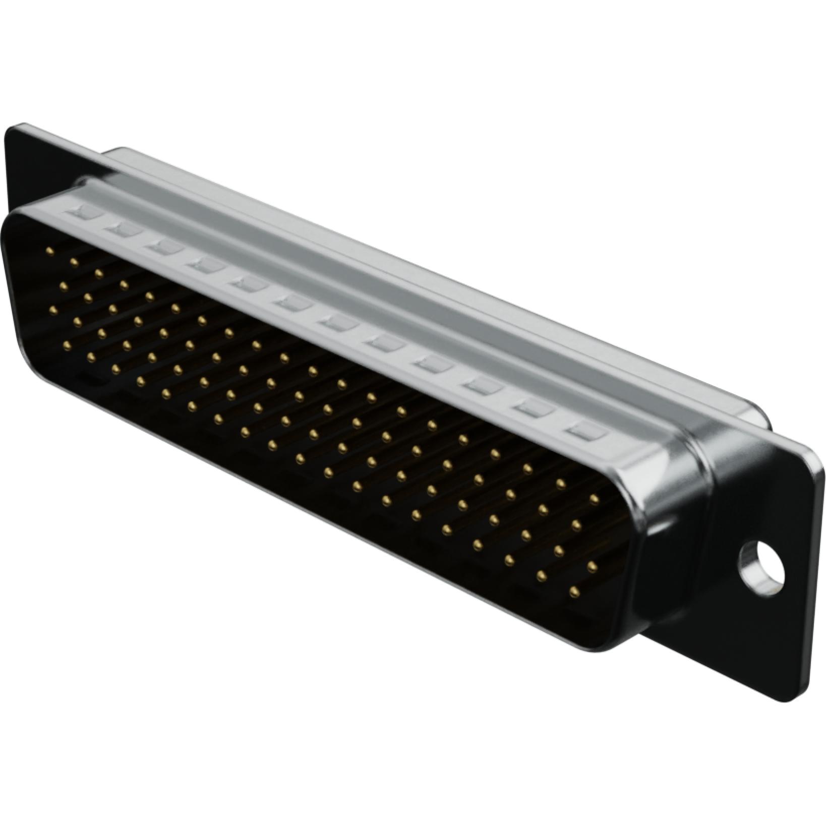 Molex-1731130066 Steckverbinder, D-Sub Conn D-Sub M 78 POS 2.08mm Solder Cup ST Cable Mount 78 Terminal 1 Port Tray