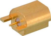 Cinch Connectivity Solutions-125-0701-801 RF-Steckverbinder Conn SMPM 0Hz to 40GHz 50Ohm Solder RA Edge Mount PL Gold Bulk