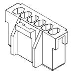 Conn Housing RCP 2 POS 2.5mm Crimp ST Cable Mount Natural Bag