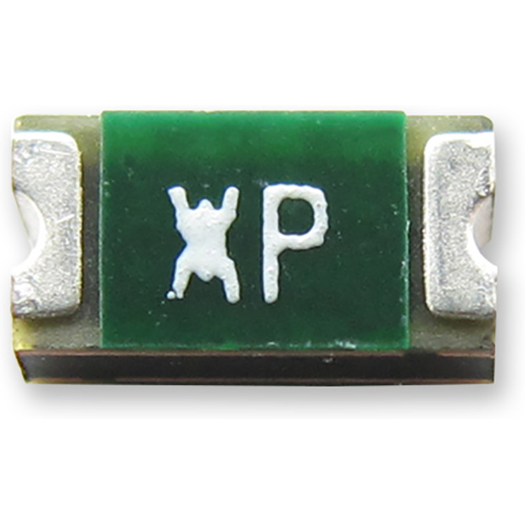 Littelfuse-NANOASMDC012F-2 PTC, rückstellbare Sicherung PTC Resettable Fuse 0.12A(hold) 0.39A(trip) 48VDC 10A 0.5W 0.2s 1.4Ohm SMD Solder Pad 1206 T/R Automotive AEC-Q200