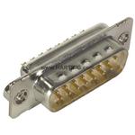 Conn D-Sub M 15 POS Solder Cup ST Panel Mount 15 Terminal 1 Port