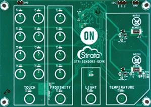 onsemi-STR-SENSORS-GEVK Sensor Development Boards und Kits LV0104CS/LC717A10AR/NCT72 Ambient Light/Temperature and Humidity/Touch Sensor Evaluation Board