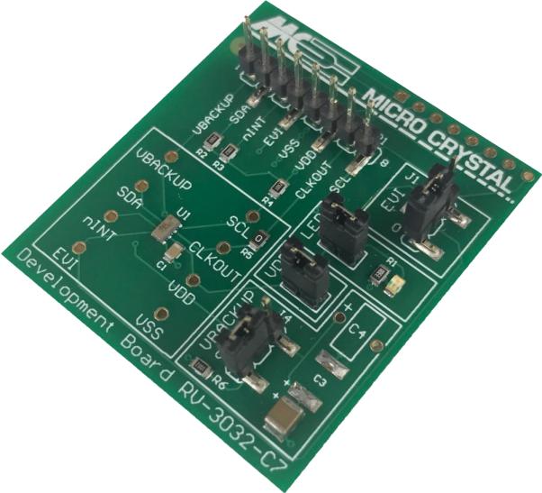 Micro Crystal AG-RV-3032-C7 ON BOARD 32.768KHZ TA QC Takt und Timing Entwicklung Boards und Kits RV-3032-C7 Real Time Clock Development Board