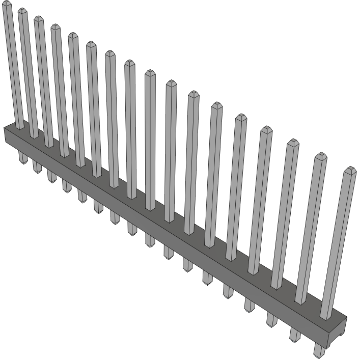 Samtec-MTMM-117-12-T-S-465 Connector Headers and PCB Receptacles Conn Unshrouded Header HDR 17 POS 2mm Solder ST Top Entry Thru-Hole Bulk