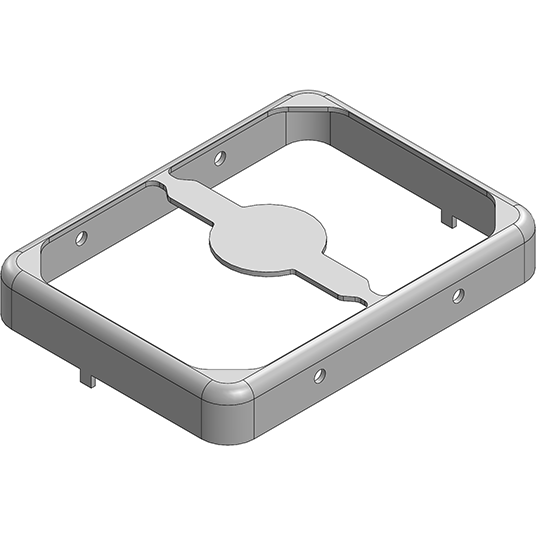 Masach Tech-MS233-10F-NS null 23.3 x 17.5 x 3.3mm Two-piece Drawn-Seamless RF Shield/EMI Shield FRAME (Nickel-Silver)