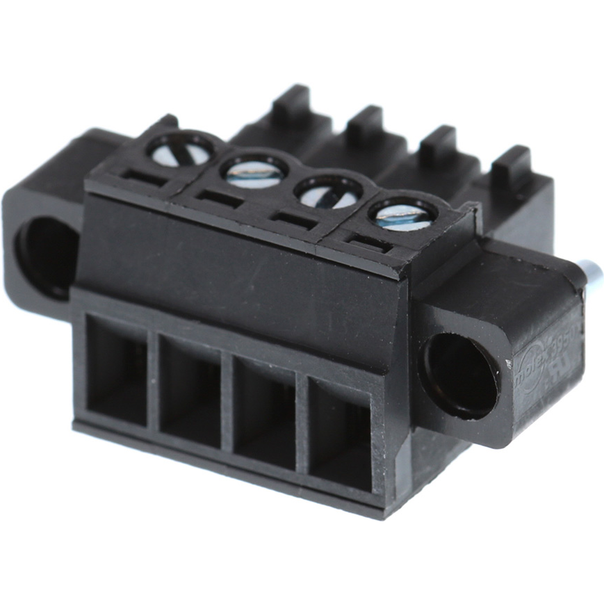 Molex-0395040004 Steckverbinder, Klemmenblöcke Conn Eurostyle Block F 4 POS 3.5mm Screw RA Cable Mount 8A/Contact Eurostyle™