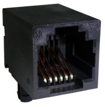 Amphenol Communications Solutions-RJE0166202 Steckverbinder, Telefon und Telekommunikation Conn Modular Jack F 12 POS 1.02mm Solder RA Thru-Hole 12 Terminal 2 Port