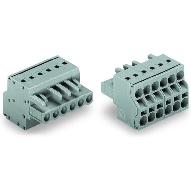 WAGO-231-2108/026-000 Steckverbinder, Klemmenblöcke 2-Conductor Female Connector, 2.5 mm2, Pin spacing 5 mm, 8-pole