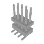 Conn Board Stacker HDR 8 POS 2mm Solder ST Top Entry SMD Tube