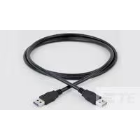 TE Connectivity-2-2117156-0 Cable Assembly USB Cable Assembly Coaxial 2m 24-28AWG USB Type A to USB Type A PL-PL