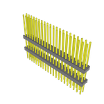 Conn Board Stacker HDR 42 POS 2.54mm Solder ST Top Entry Thru-Hole Bulk