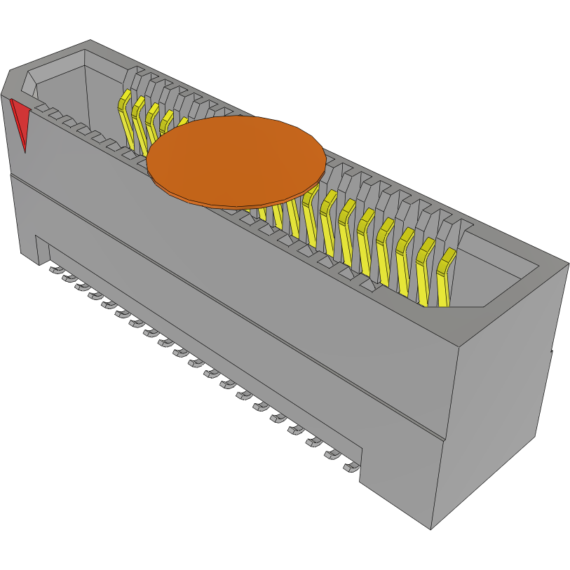 Samtec-ERF8-020-07.0-S-DV-K-TR Steckverbinderleisten und Leiterplattenbuchsen Conn Micro High Speed Socket Strip SKT 40 POS 0.8mm Solder ST Top Entry SMD T/R