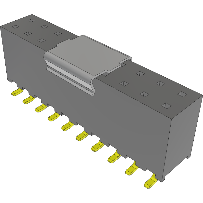 Samtec-SQW-110-01-L-D-VS-P-TR Steckverbinderleisten und Leiterplattenbuchsen Conn Socket Strip SKT 20 POS 2mm Solder ST Top Entry SMD T/R