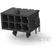 TE Connectivity-3-794618-8 Steckverbinderleisten und Leiterplattenbuchsen Conn Shrouded Header (4 Sides) HDR 8Power POS 3mm Solder RA Thru-Hole Tray