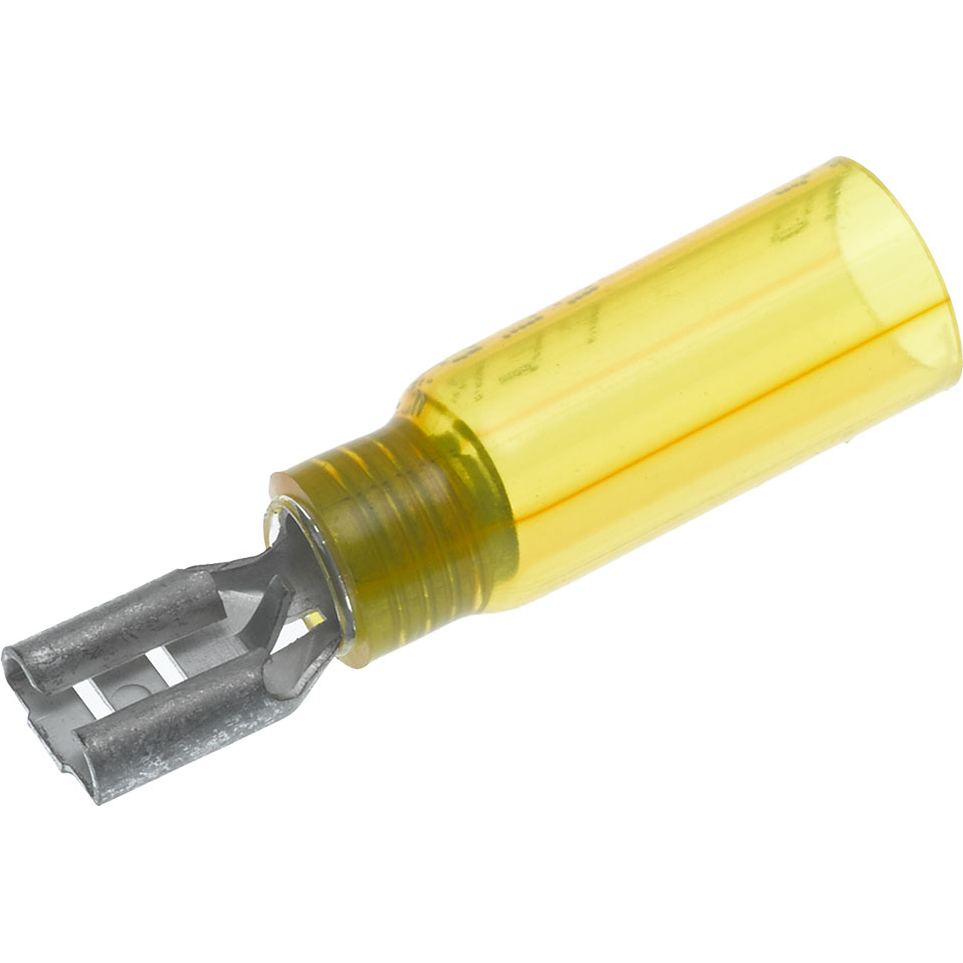 Molex-0191640059 Raccordement de terminaux Quick Disconnect Terminal 10-12AWG Copper Yellow F 34.5mm Tin Perma-Seal™ Carton