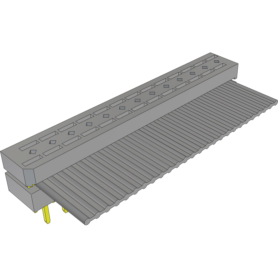 Samtec-IDMD-13-S-07.63-T-G Flachband Kabelbaugruppen Cable Assembly 0.193m 28AWG 1.27mm 26 POS IDC Connector M Clamshell