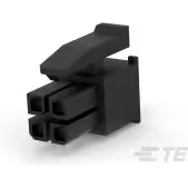 TE Connectivity-794617-4 Connector Discrete Wire Housing Conn Housing RCP 4 POS 3mm Crimp ST Cable Mount Black Package