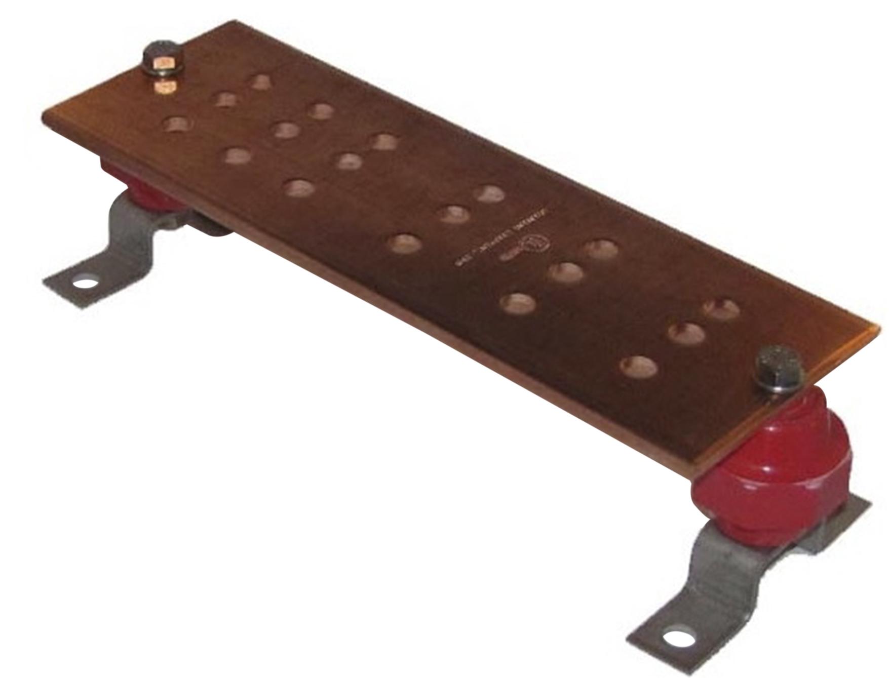 BURNDY-BBB14412E null COPPER BUSBAR 18 HOLES 12 IN L CAN BE USED AS A COMMON GROUND POINT AND POWER APPLICATIONS