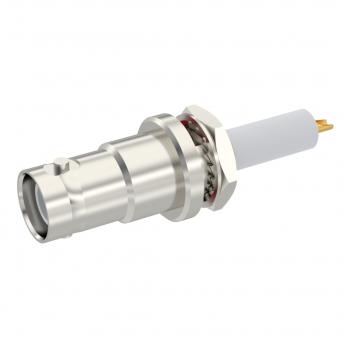 Radiall-R317580000 Raccordement FR Conn SHV 0Hz to 2GHz 50Ohm Solder Cup ST Panel Mount RCP Gold Standard